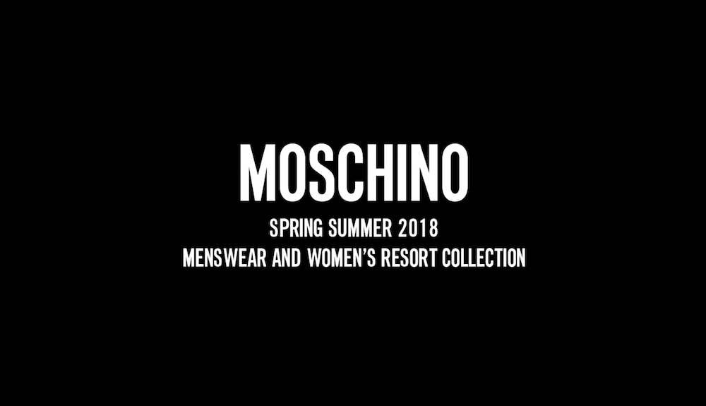 Moschino Spring/Summer 2018 Menswear and Women's Resort Collection