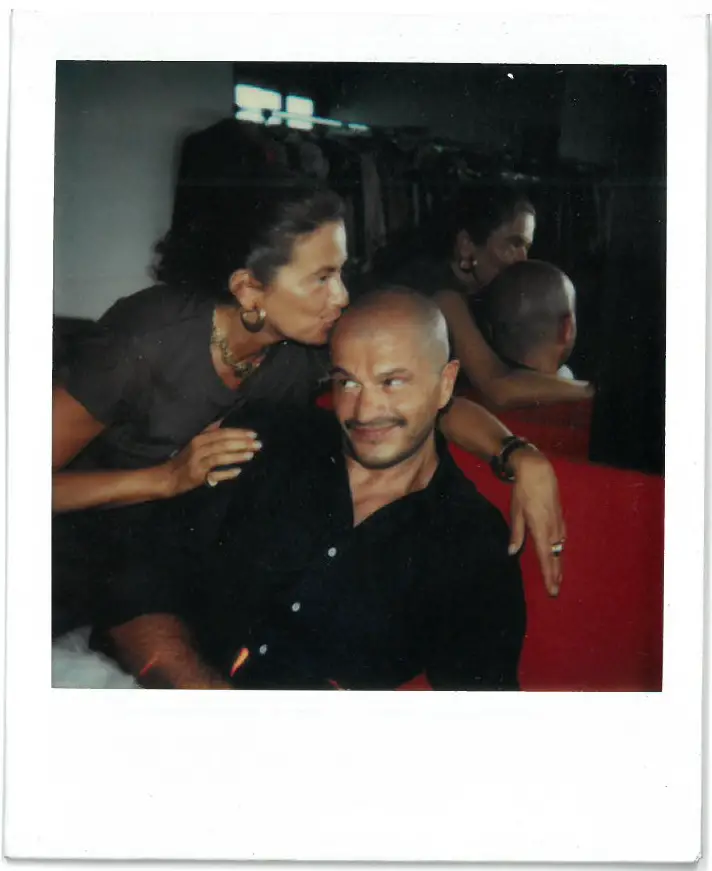 Franco Moschino and Rossella Jardini