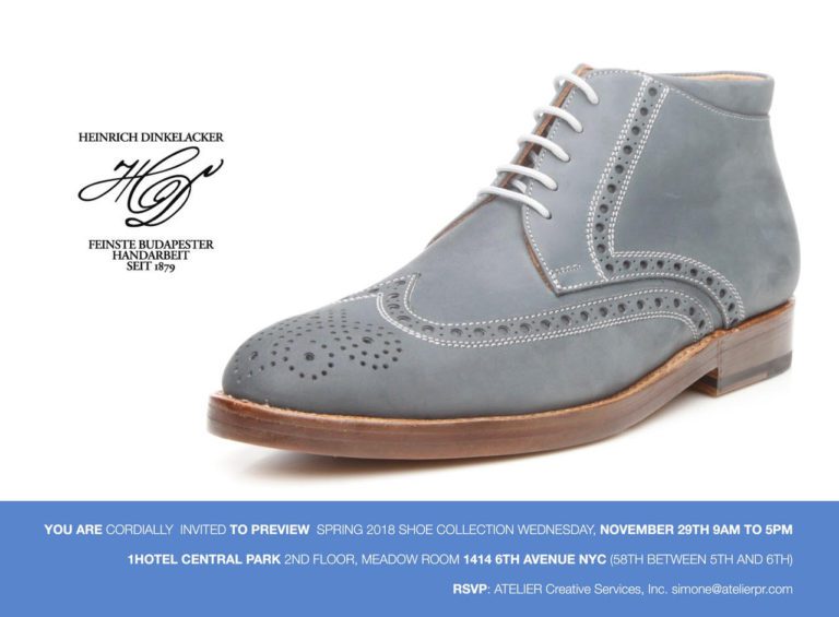 Heinrich Dinkelacker-Shoepassion SS18 Press Preview