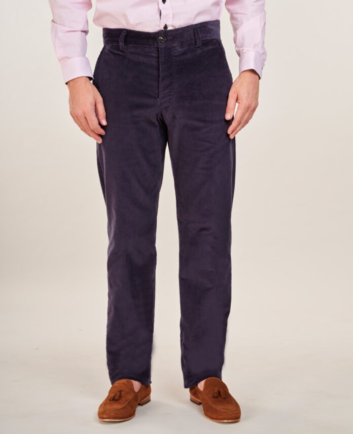Light grey corduroy sport trousers WINTER – Rota SRL