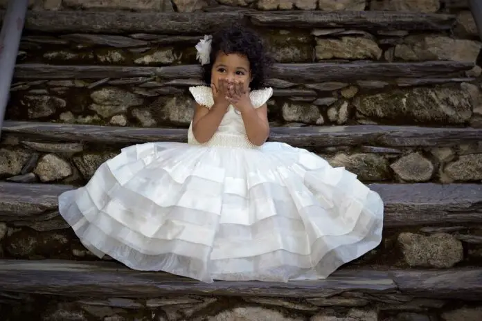 Buy Wish Little Flower Gir'l Dress Wedding Baby Dress Tutu Dress Toddler  Birthday Girl Dress Pageant Dress Festive Girl Dress Kid's Frock Dresses  Multicolour at Amazon.in