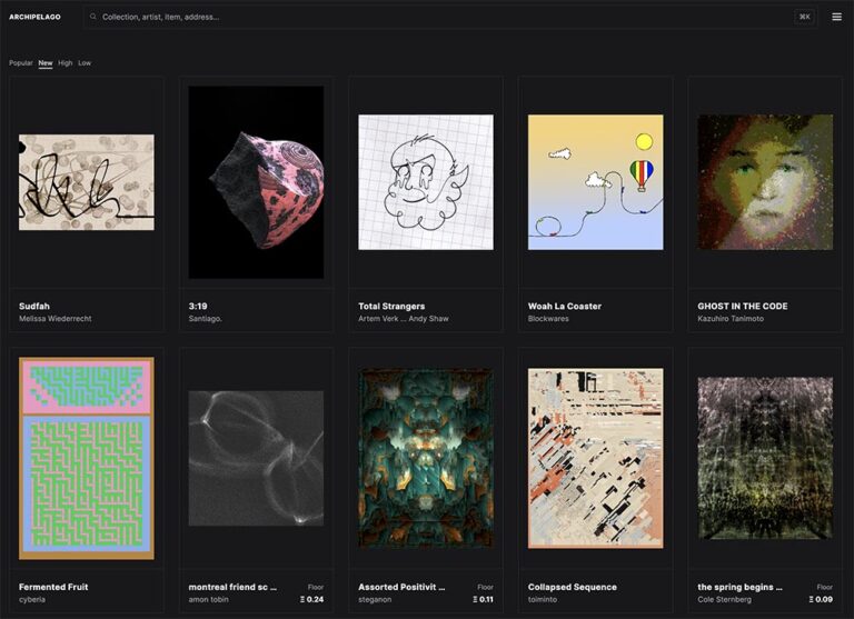 Archipelago.art Takes Aim at the Growing On-Chain Generative Art Market with Launch of Premium NFT Marketplace