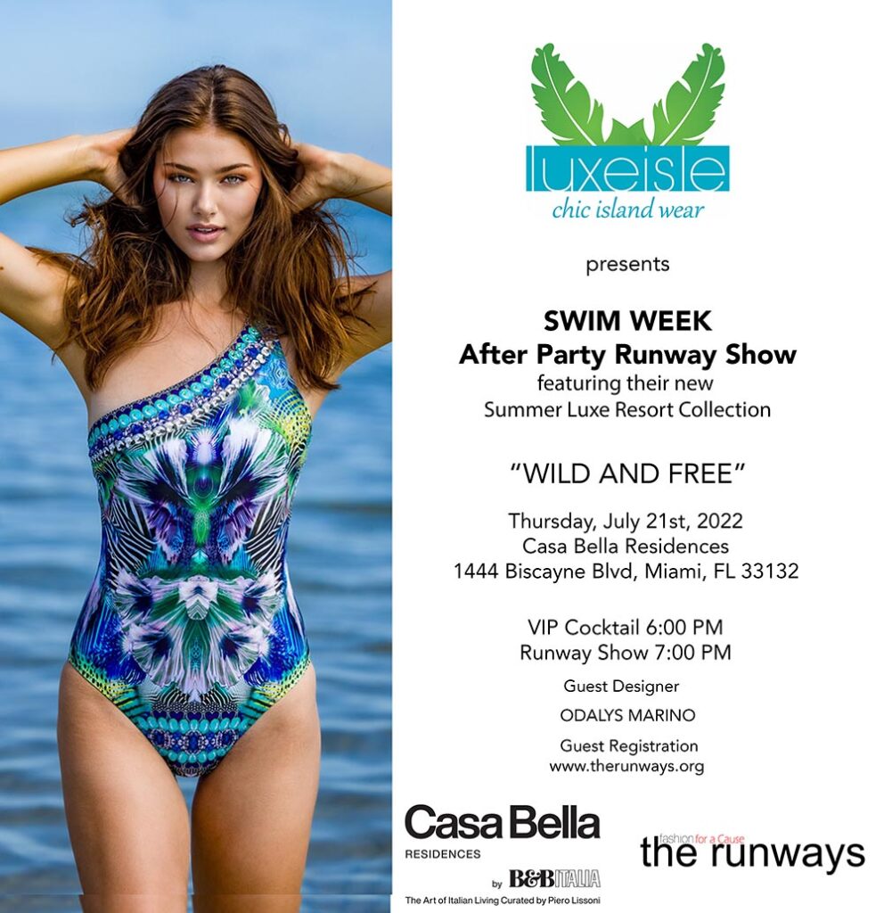 Miami Swim Week 2022 Makes A Splashy Finale with After Party Runway Show Featuring the Summer LUXE Resort Collection by LUXE ISLE