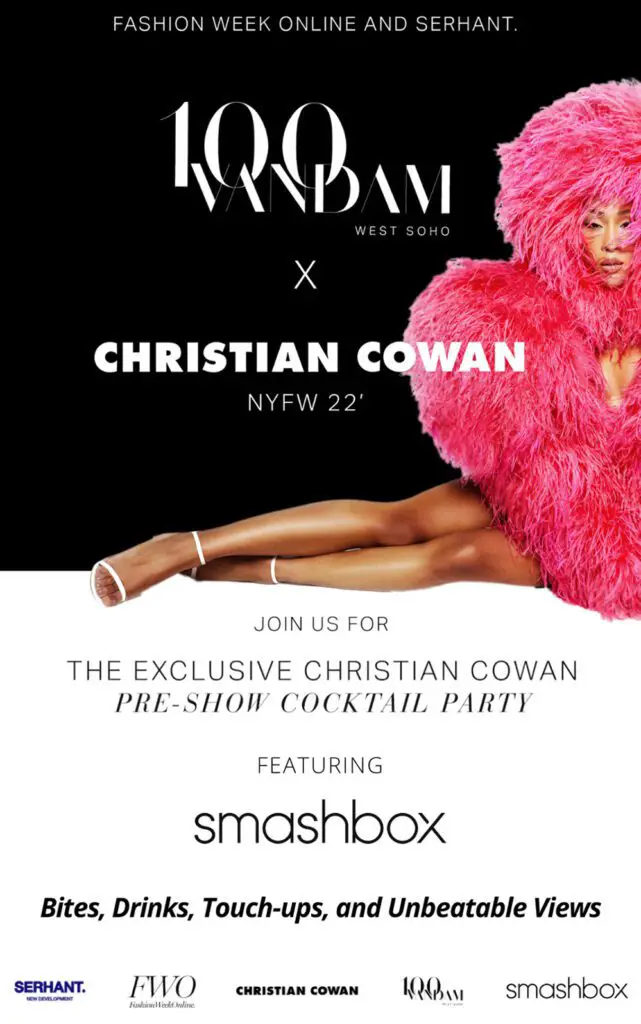 Win Tickets to the Official Christian Cowan x FWO Pre-Show Party