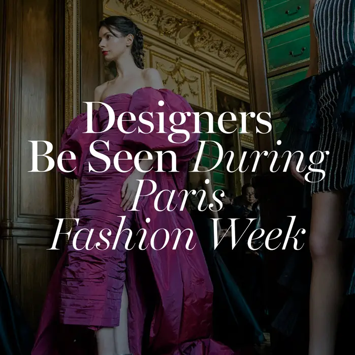 Paris Fashion Week designer application