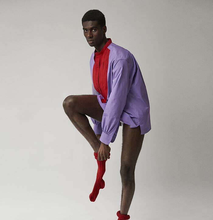 Winter 2023 – amethyst&malboro red painter’s shirt copy