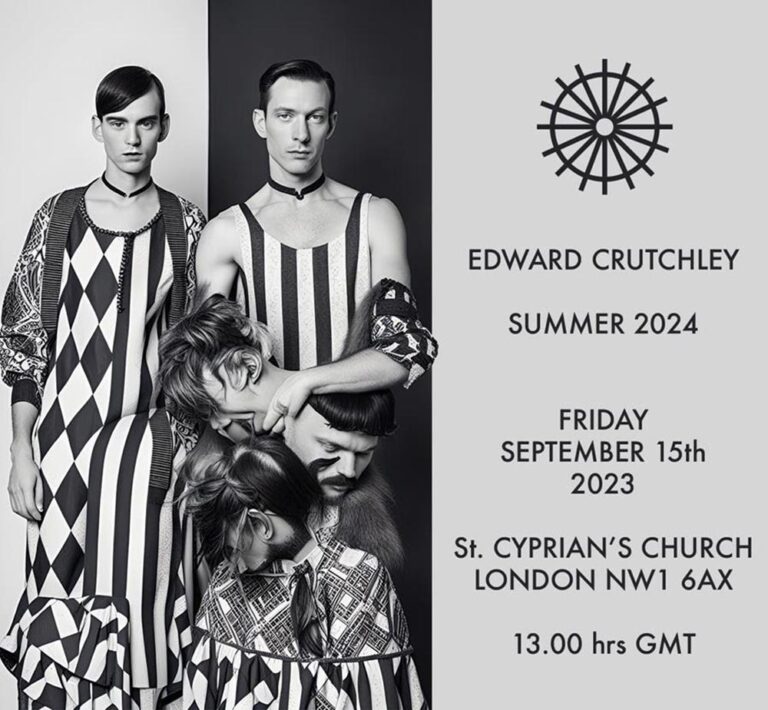 Edward Crutchley SS23 Show London Fashion Week