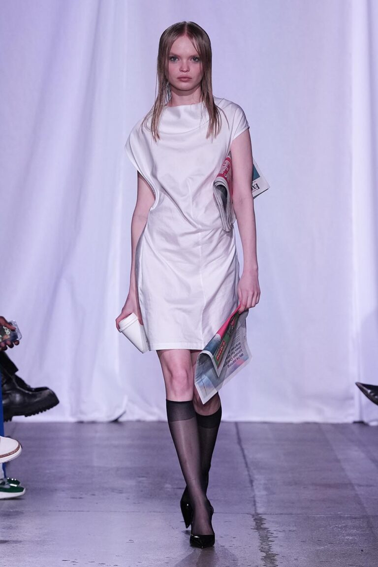 JU-NNA AW24 On-Schedule London Fashion Week Catwalk