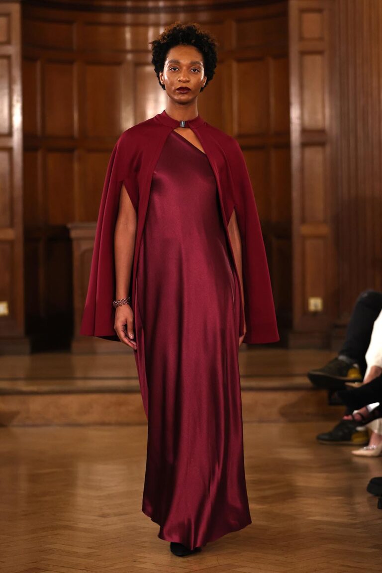 L Saha Obsidian Sky Autumn Winter 2024 Collection London Fashion Week