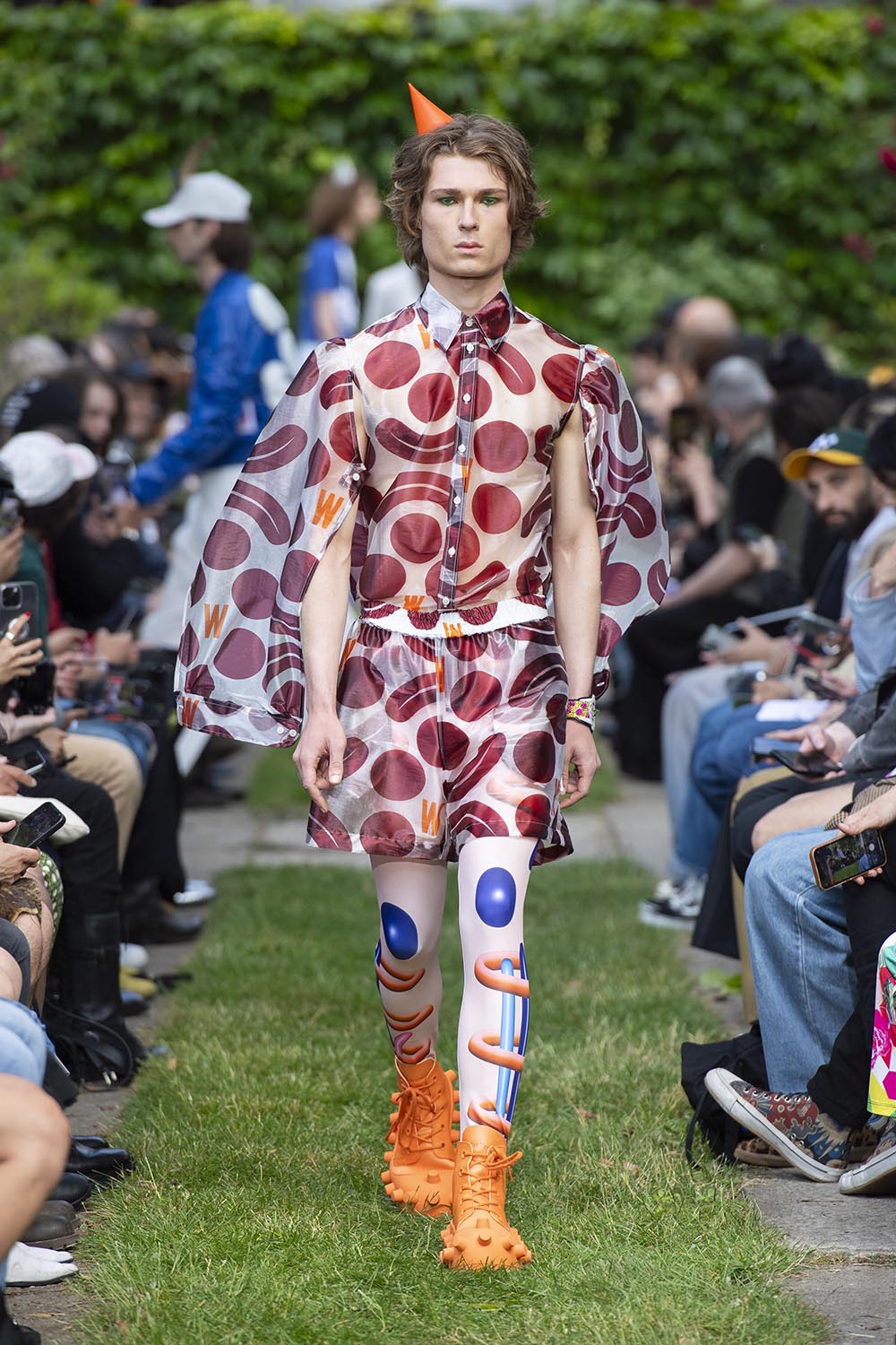 Walter Van Beirendonck グラフィックレギンス Walter Van Beirendonck グラフィック レギンス | ブラック