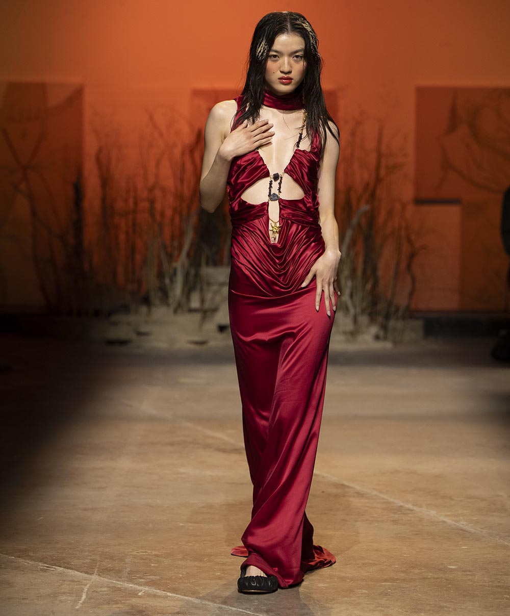 di petsa dress gold Rose Gold Sequin Maxi Dress With Gold Detail main image 0