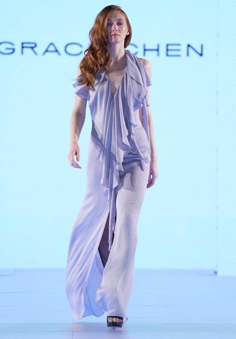 Runway 7 Concludes Day 5 of NYFW with Grace Chen’s Exquisite Splendid China Spring/Summer 2025 Collection – Fringe Accents Trend