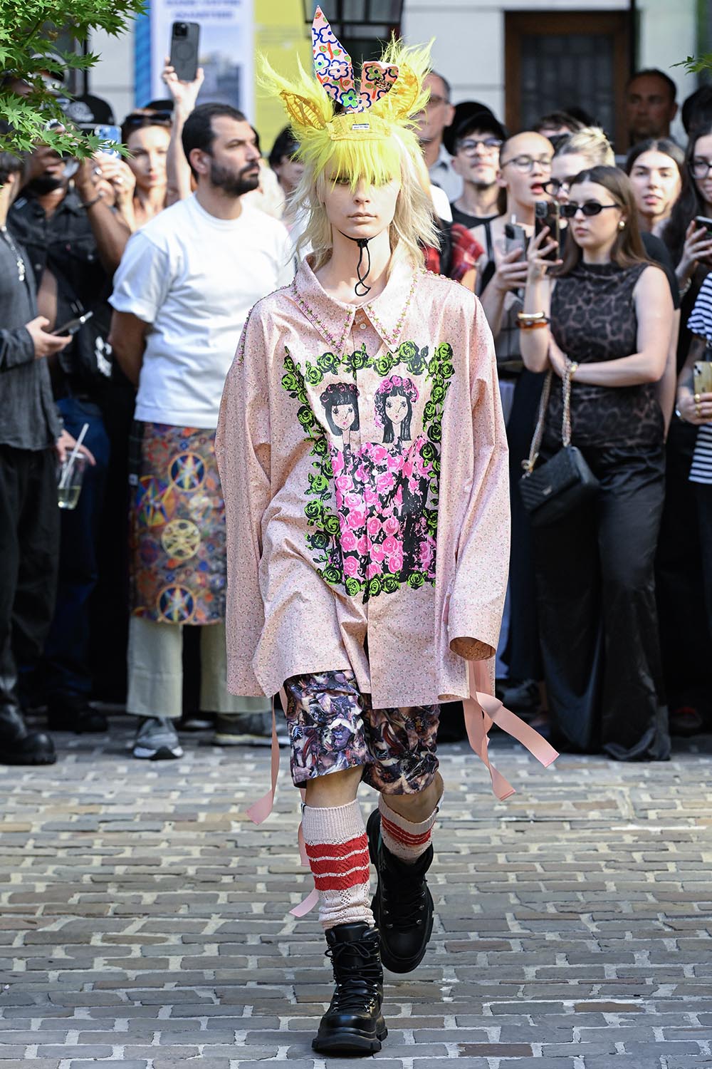 KIDILL　ウィンストン スミス　ブラック　モナリザ　44 Kidill Presents Its SS26 Collection “Spiritual Bloom” Paris